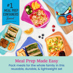 Bentgo Easyboxes 3-Compartment Food Containers 20-Piece Set