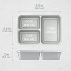 Bentgo Prep 3-Compartment Meal Prep Containers (20-Piece)