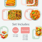 Bentgo Signature Glass Food Storage Set (12-Piece)