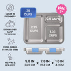 Bentgo Kids Stainless Steel Prints Lunch Box